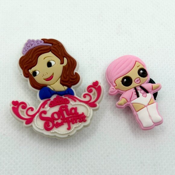 BOGO! Crocs Style Shoe Charms Jibbitz Sofia the First & LOL Surprise 2pc Set NEW - Picture 2 of 5